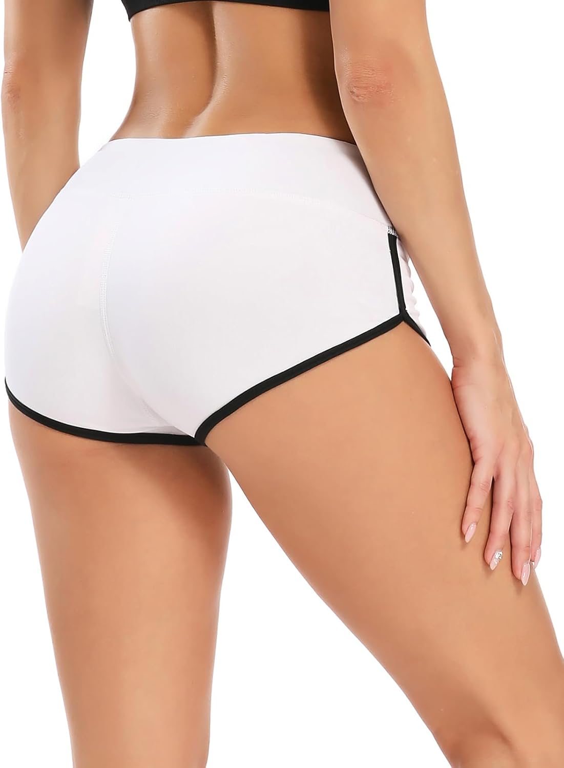 Skiennix Women's Booty Shorts - High Waist Butt Lifting Yoga & Gym Shorts for Ultimate Comfort