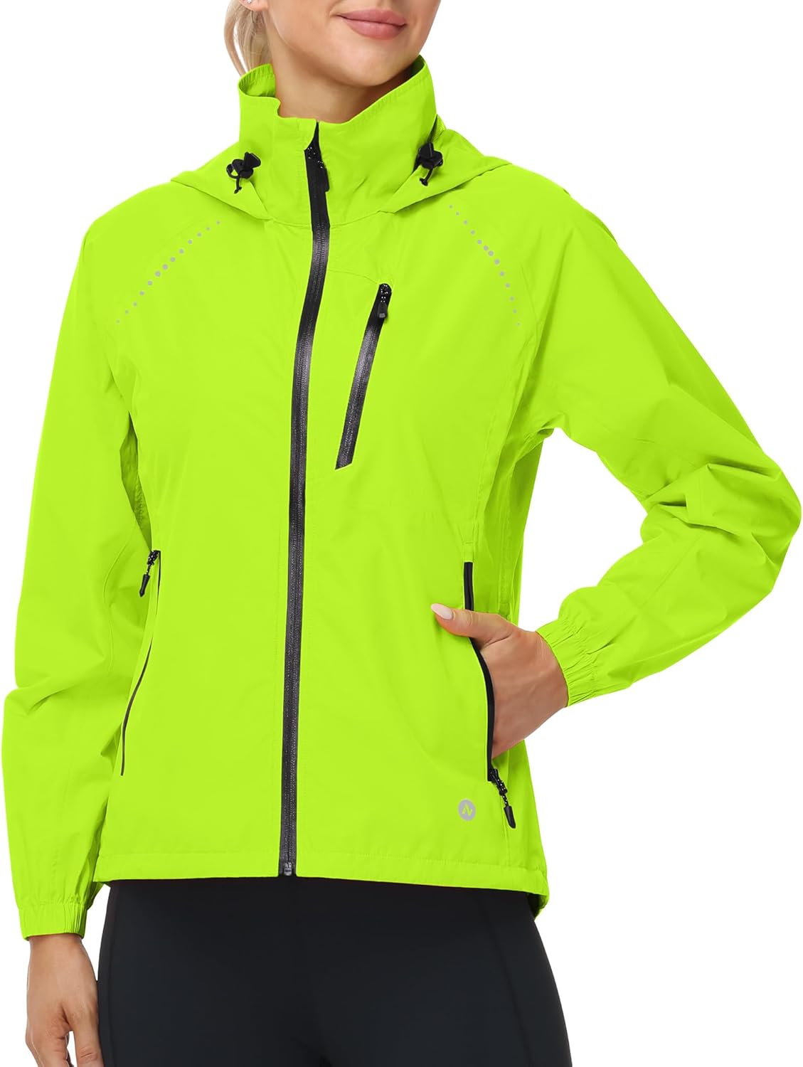 Nepest Women's Cycling Rain Jacket - Lightweight Waterproof Windbreaker with UPF 50+ Protection | Packable & Reflective