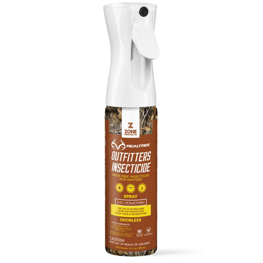 Zone Protects Realtree Invisible Hunter Permethrin Insecticide - 10oz Continuous Spray, Protects Gear & Tents, 0.5% Permethrin, Kills on Contact