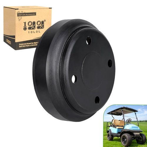 10L0L Golf Cart Brake Drum Hub for Club Car DS 1995-Up & Precedent 2004-Up Gas and Electric Models, Replacement Brake Drum Kit, Replaces OEM# 1017911-01 1018232-01