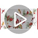 Winter Cardinal Window Clings - 9 Sheets Double-Sided Glass Decals