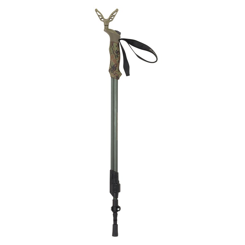 Allen Company Axial EZ-Stik Shooting Stick - Adjustable Rifle Rest - Monopod Shooting Sticks for Hunting, Zeroing - Portable Rests for Rifles - Extends 33"-61", Green