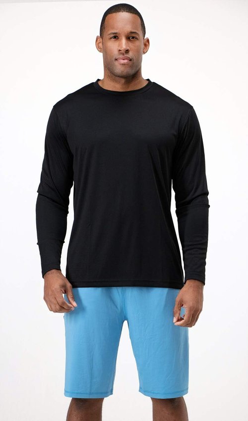 DEVOPS Men's UV Protection Shirts - UPF 50+ Long Sleeve T-Shirts for Fishing & Running | Quick Dry