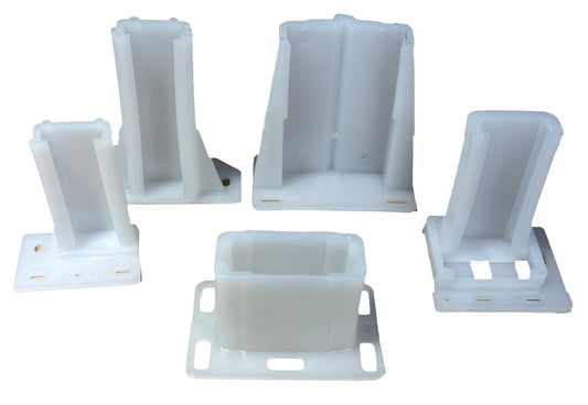 Drawer/Cabinet Slide Track/Socket/Brackets/Choose from Various Sizes/All Hardware Included by E.H.C. (5/16" Track Wth x 1" Hht x 2-3/8" Lgth -Adjustable)