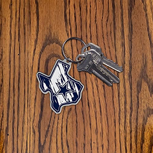 Chicago Bears State Shape Keychain - Dark Navy Blue, 2x3 inches