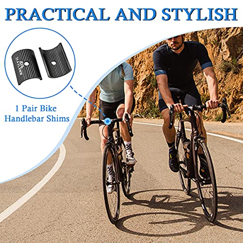 Bike Handlebar Shim Adapter - Aluminum Alloy, 25.4 to 31.8mm - Black