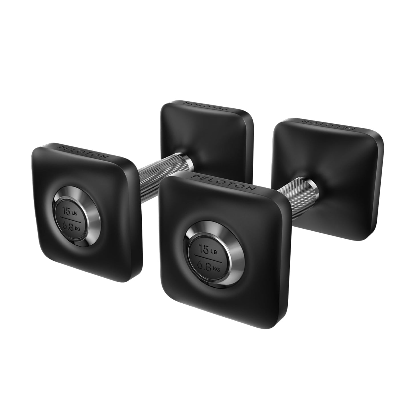 Peloton Dumbbells | Ergonomically Designed Pair of Cast Iron Weights With Urethane Coating and Nonslip Grip, Available in Set of Two - 5 lb, black