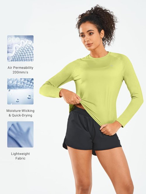 ALLZERO Rash Guard for Women - UPF 50+ Long Sleeve Sun Shirt | Quick-Dry SPF Protection for Outdoor Activities