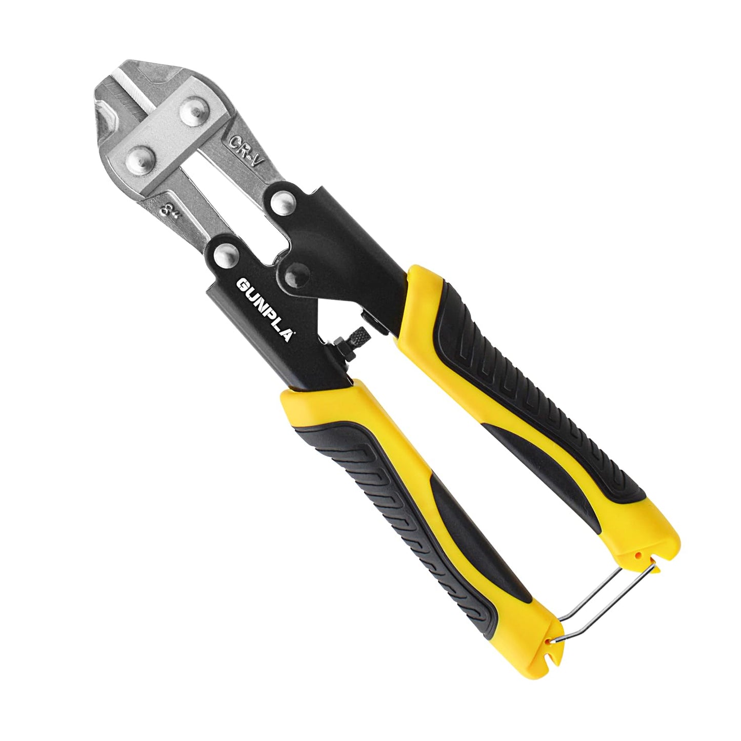 Gunpla Mini Bolt Cutter 8-inch/210mm Heavy Duty Spring Loaded with Non-Slip Rubber Handle Wire Cable Bolts Cutters, Clipper Snips Stainless Steel Tool for Padlock Chain Wires Mesh Screw Fence Rivets