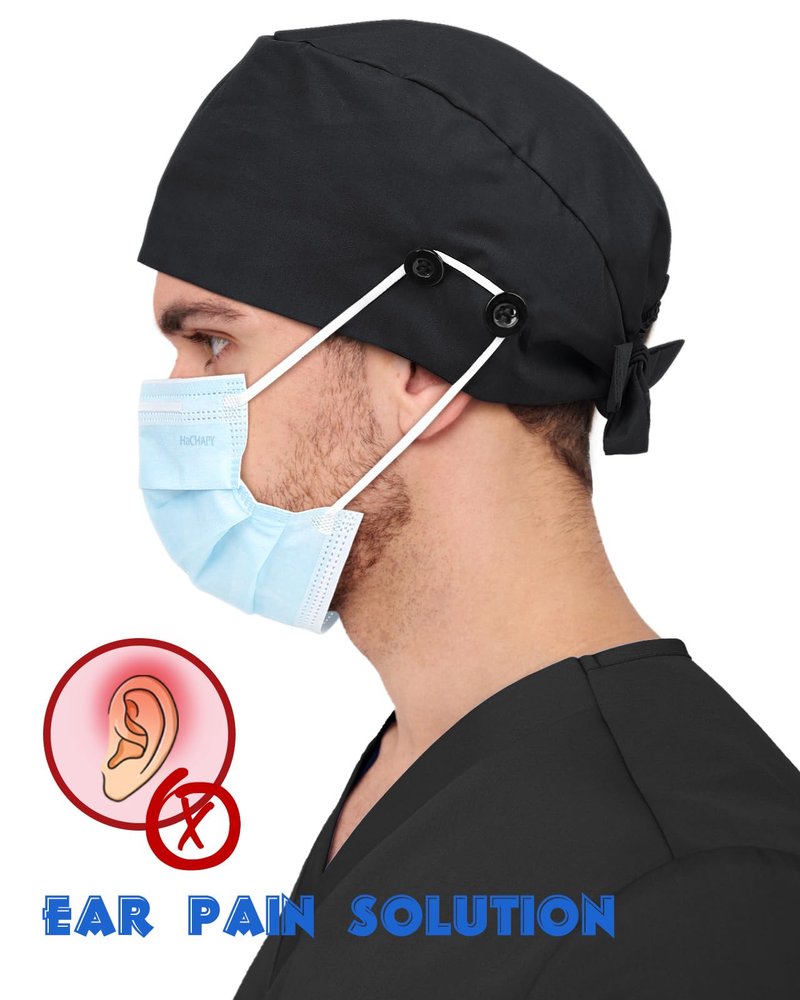 Satin Lined Scrub Cap for Men - Breathable Surgical Cap