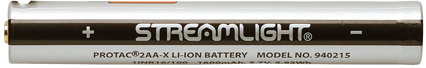 Streamlight 88136 USB-C Rechargeable Battery with Integrated Charge Port for use with the ProTac 2AA-X USB
