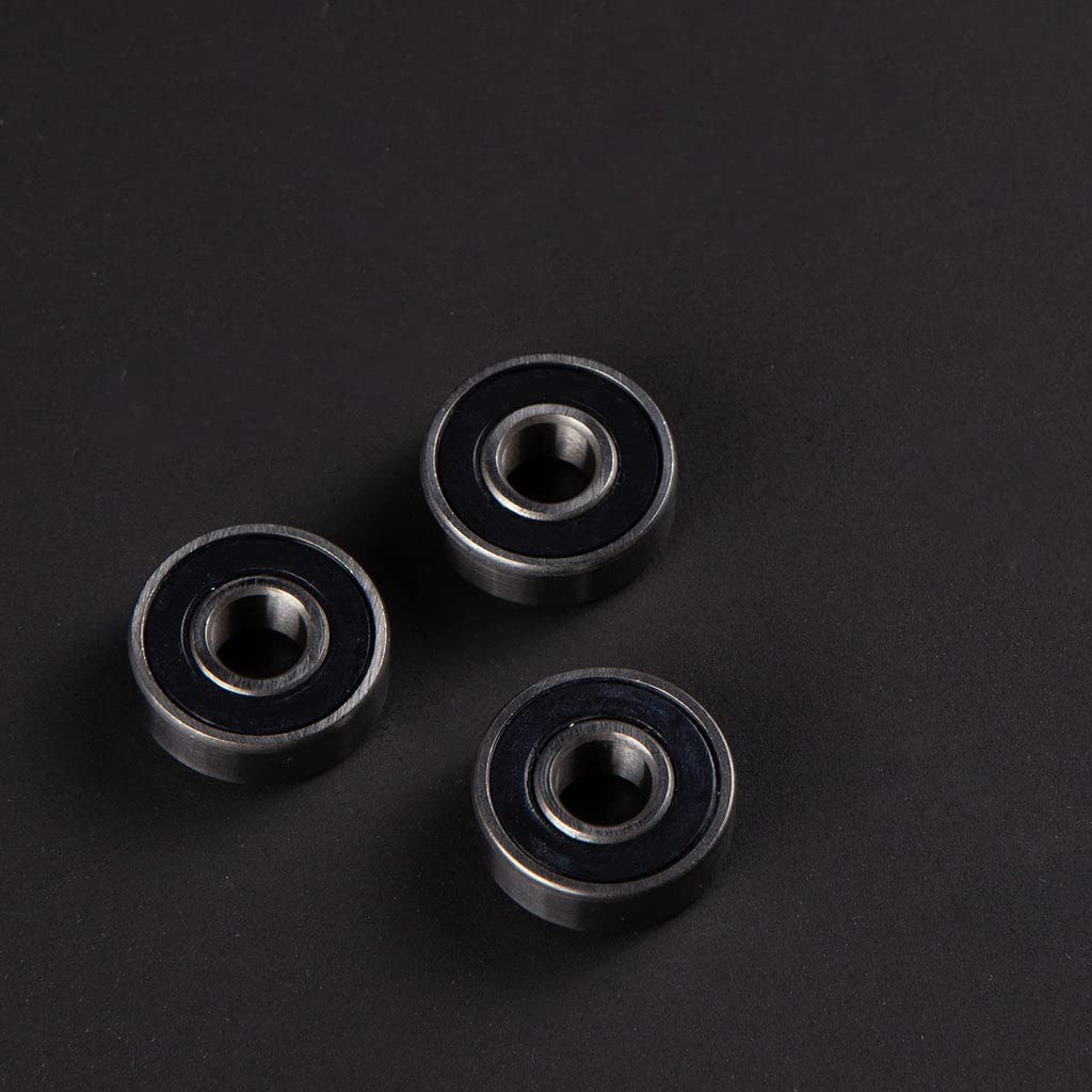 Better Bearings - Rock Solids, Roller Skate Bearings, 16 Pack, Quad Skates, ABEC 9 Rated, Hardwearing, Tough, Long Lasting, Pre Lubed, Replaceable Rubber Shields, Women Supportive, 8mm, Multi