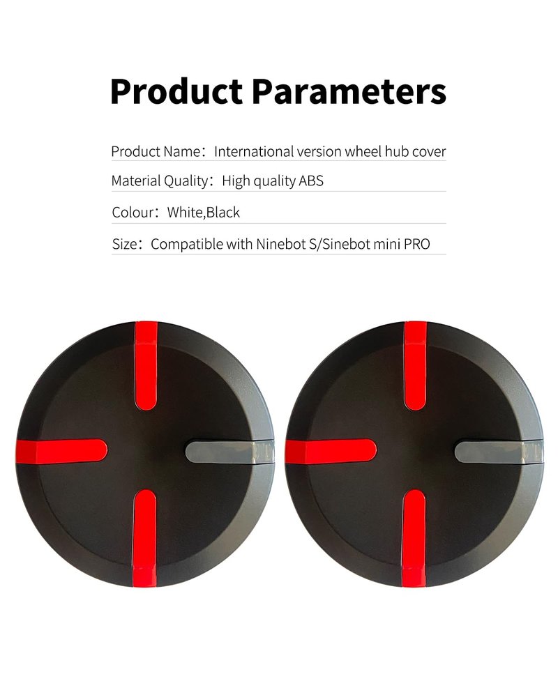 HENGLIANG Wheel Hub Cover Suite for Segway Ninebot S,Ninebot S-PRO Smart Self-Balancing Electric Scooter Original Accessories
