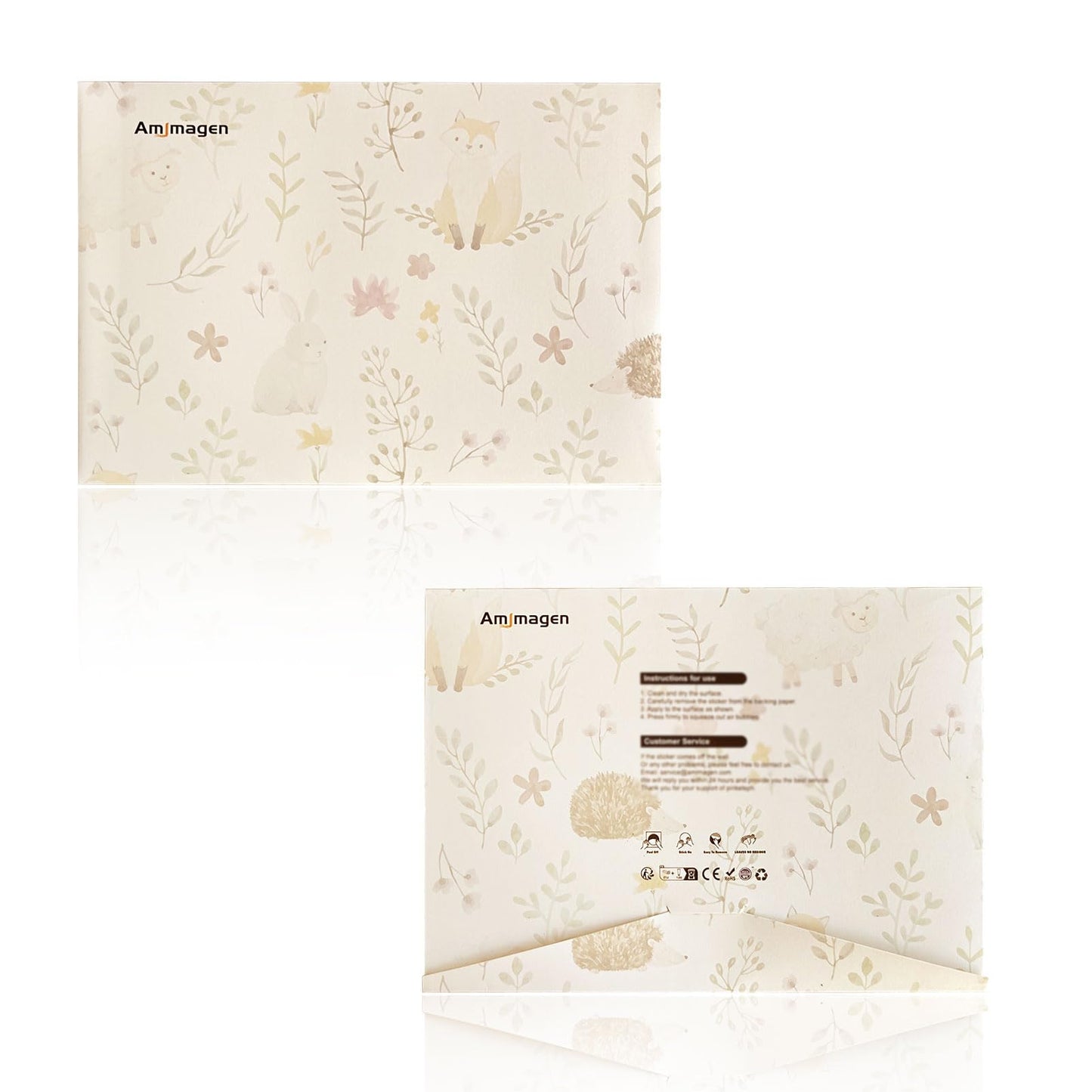 Amimagen Ocean Sea Turtle Wall Stickers - Under The Sea Marine Theme Seaweed Grass Wall Decals - Baby Nursery Kids Bedroom Daycare Bathroom Wall Decor Stickers