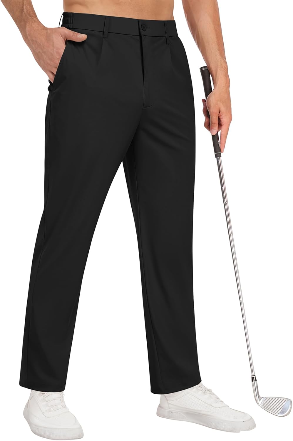 Skiennix Men's Golf Pants - Stretchy Casual Dress Slacks with 5 Pockets | Lightweight & Comfortable