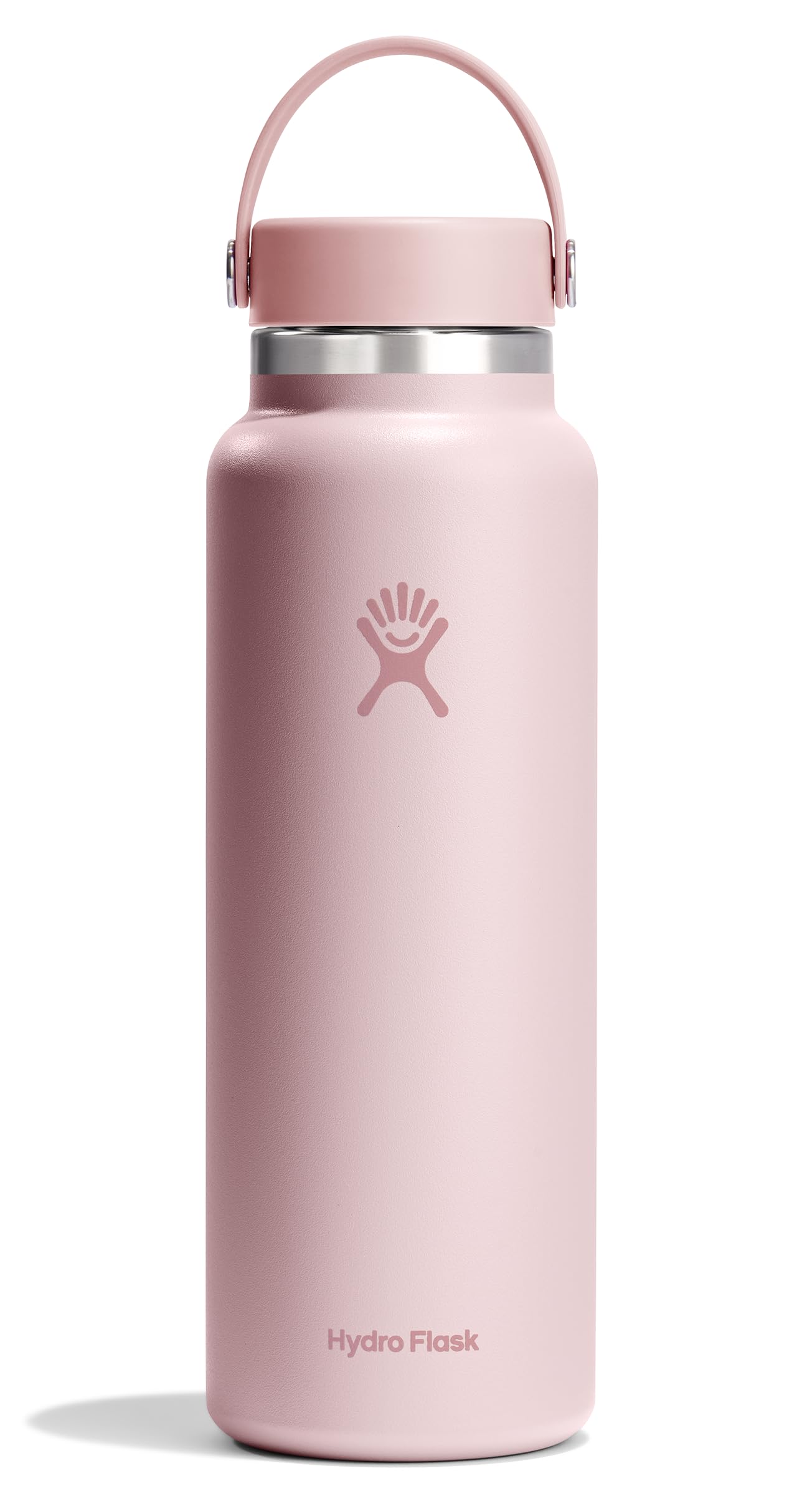 Hydro Flask Water Bottle - Insulated Stainless Steel - Wide Mouth Flex Lid, Non Spill, Leakproof and Refillable in 40 Oz Tonal Trillium