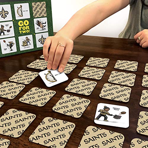 NFL Memory Match Game - New Orleans Saints - Team Colors