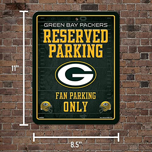 Green Bay Packers Metal Parking Sign - 8.5" x 11" Home Décor