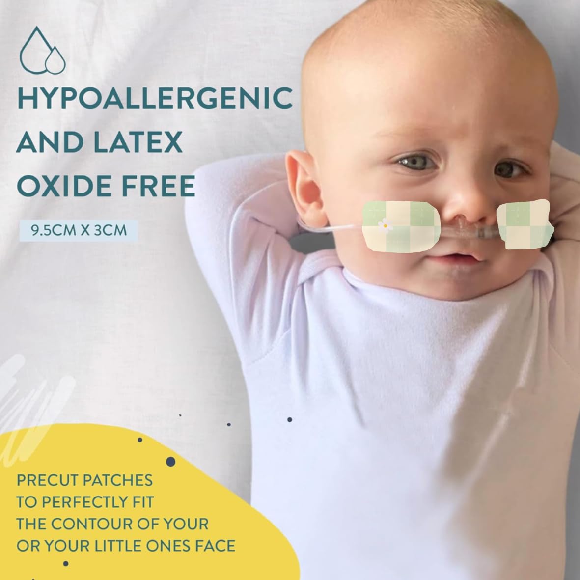 Nasogastric or Oxygen Tube precut Adhesive Tape Pastel Mix x 10 Pack. (Mix Pack)