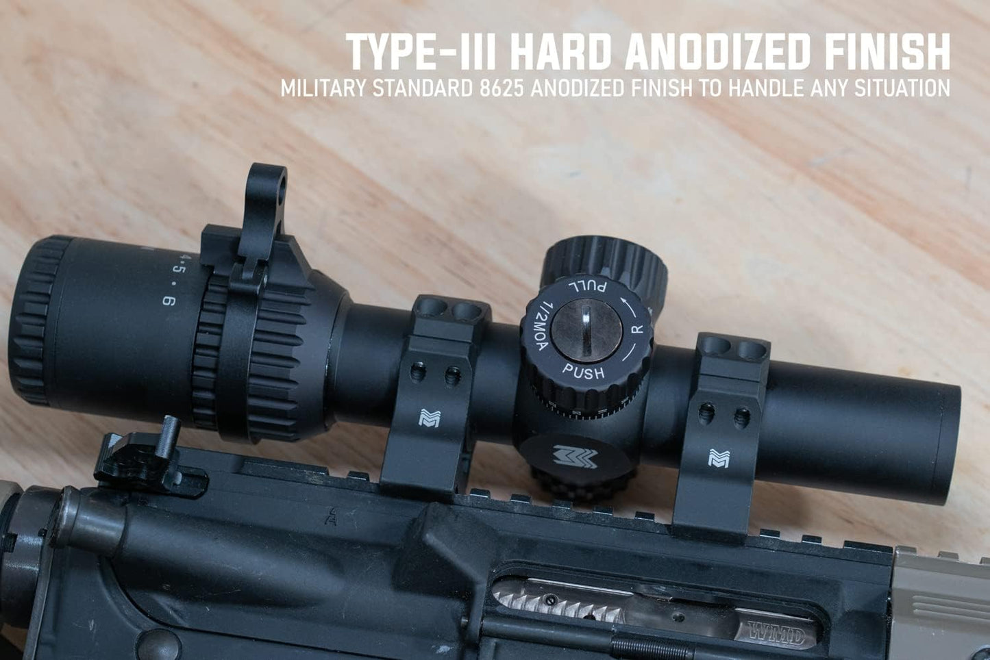 Monstrum Pro Series 7075 Aluminum Scope Rings - Lightweight & Durable | Perfect for Precision Shooting