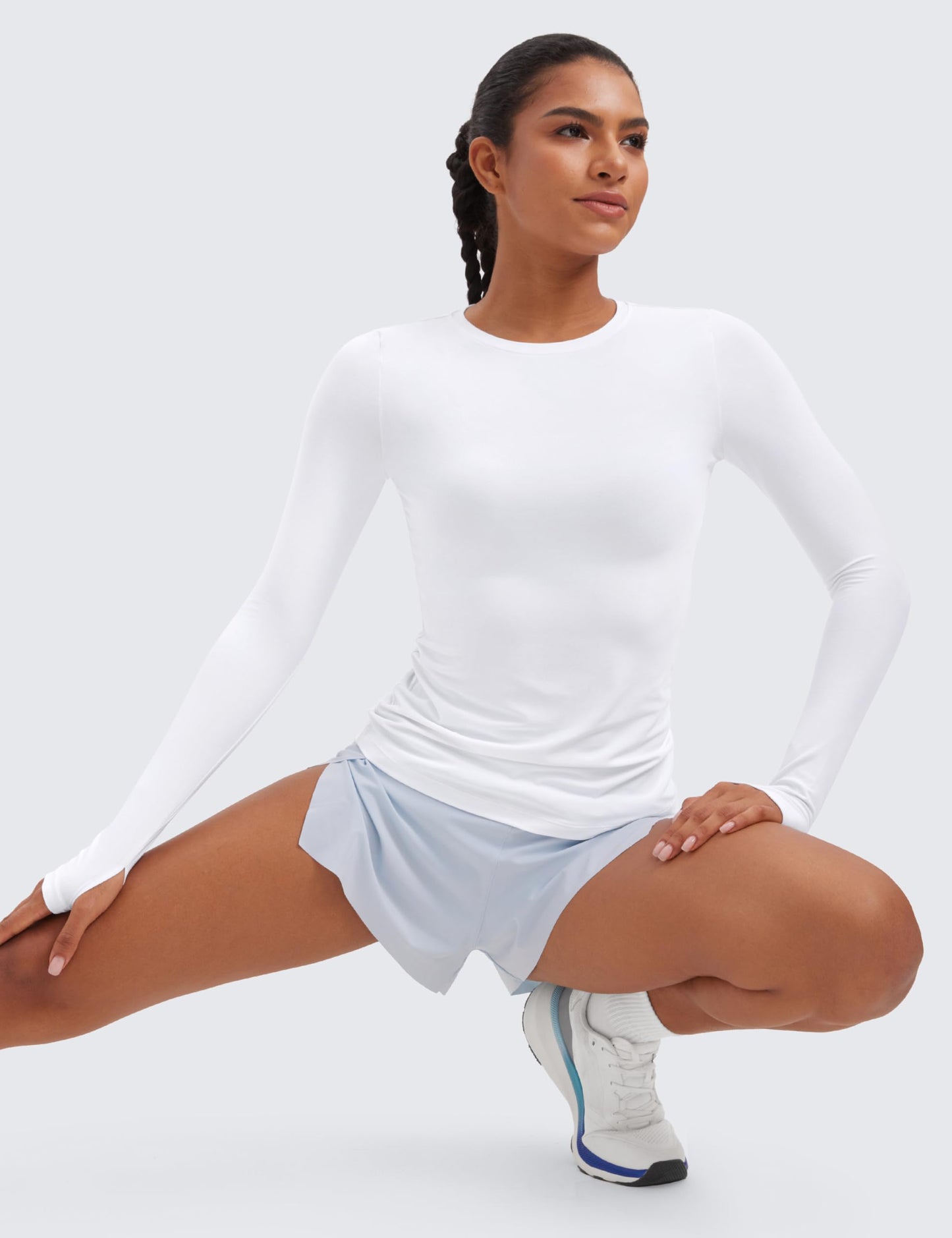 CRZ YOGA Cloudweight Crewneck Top White Medium