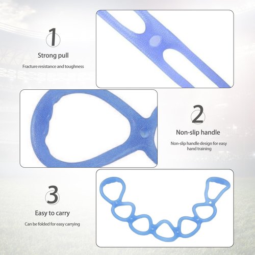 Flexoria Resistance Bands for Working Out, Adjustable 7-Ring with Handles, Exercise Stretch Bands for Women&Men Fitness,Pilates,Yoga and Physical Therapy (2 Packs)