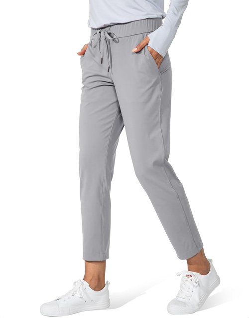 G Gradual Women's 7/8 Stretch Ankle Pants - Comfortable Deep Pocket Sweatpants for Golf & Travel