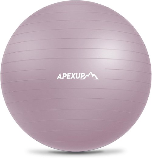 APEXUP Yoga Ball - Anti-Slip Heavy Duty Exercise Ball for Fitness & Core Training | 5 Sizes Available