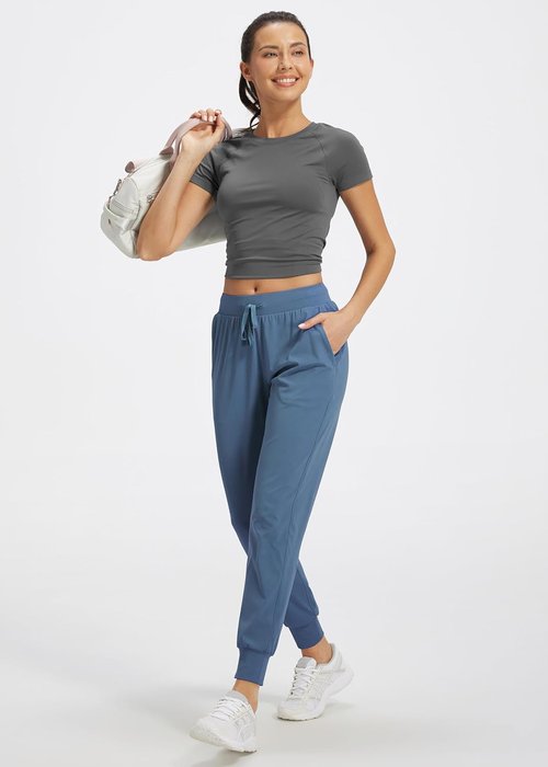 Libin Women's Athletic Joggers - Tapered Sweatpants with Pockets | Petite, Regular & Tall Sizes
