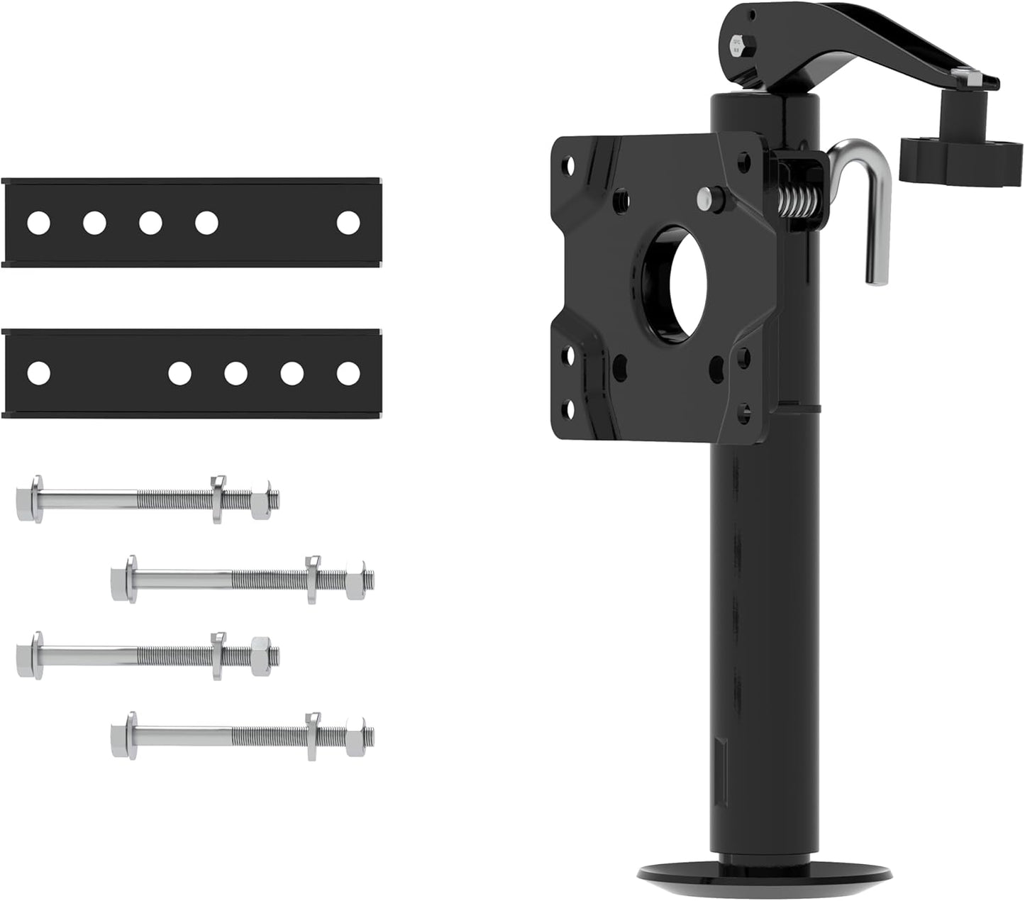 Swivel Trailer Jack - 10" Vertical Movement with Mounting Hardware - 1000 lbs Capacity