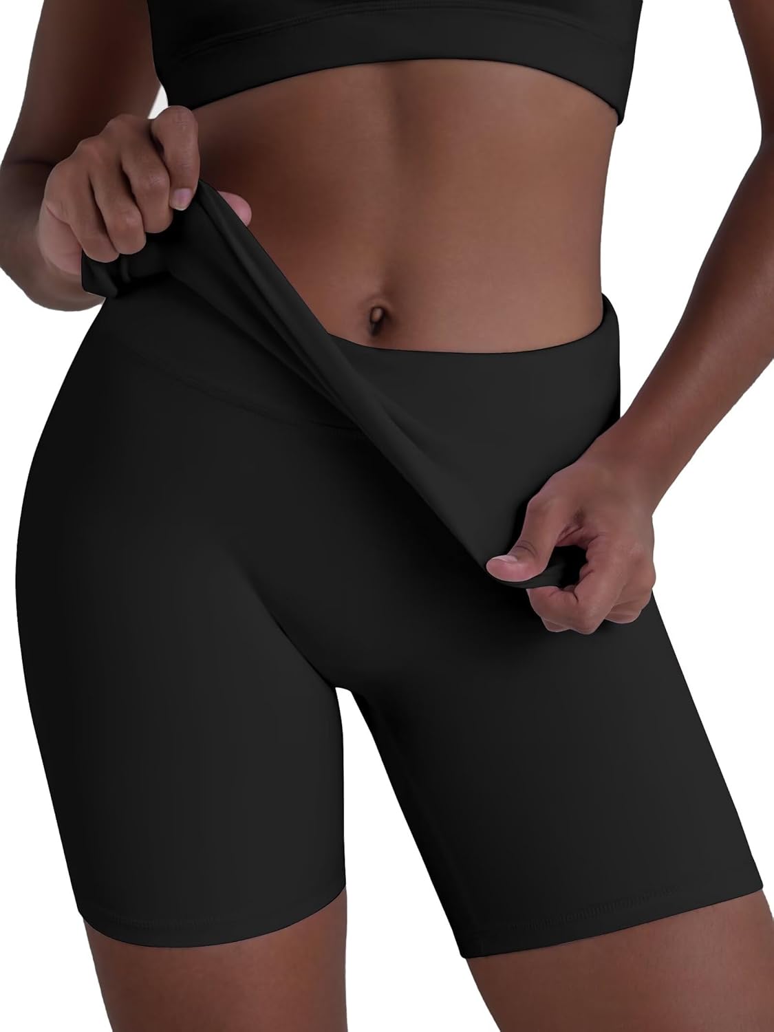 Sunzel High Waisted Biker Shorts - Tummy Control Compression for Women | Athletic Gym & Yoga Wear