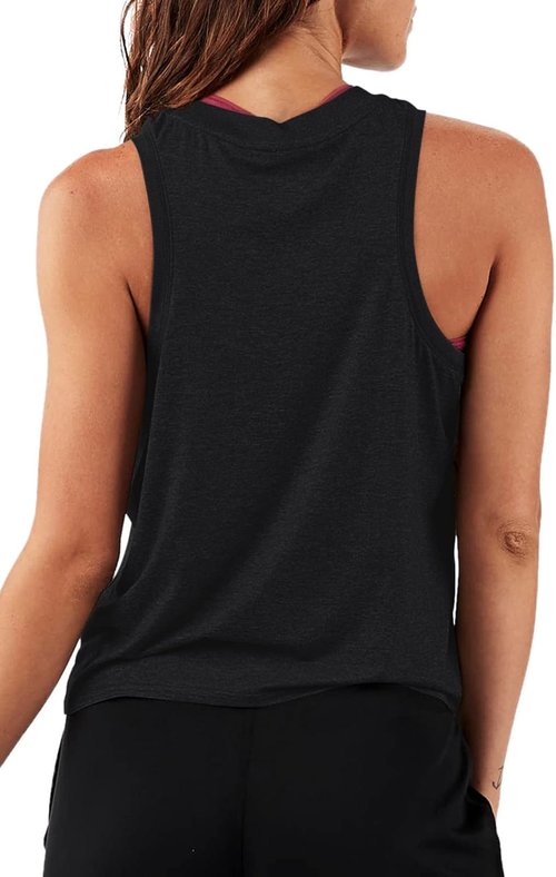 LASLULU Women's Sleeveless Crop Top - Flowy Halter Neck Athletic Tank Shirt | Perfect for Workouts