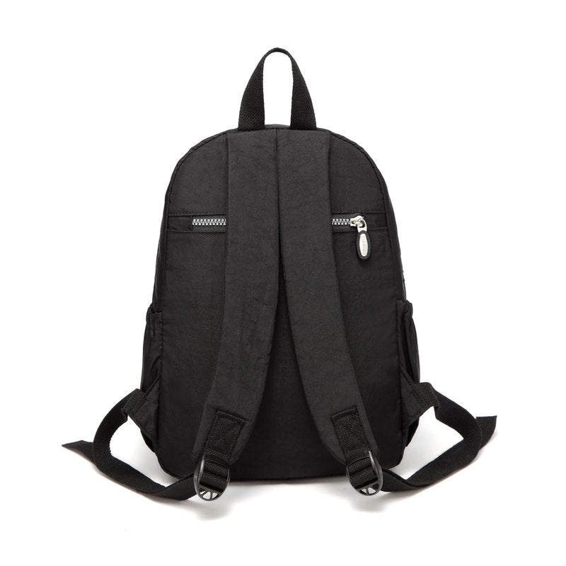 AOTIAN Small Size Backpack, Durable Lightweight Daypack for Women Girls & Boys Hiking Travel Sports, Black