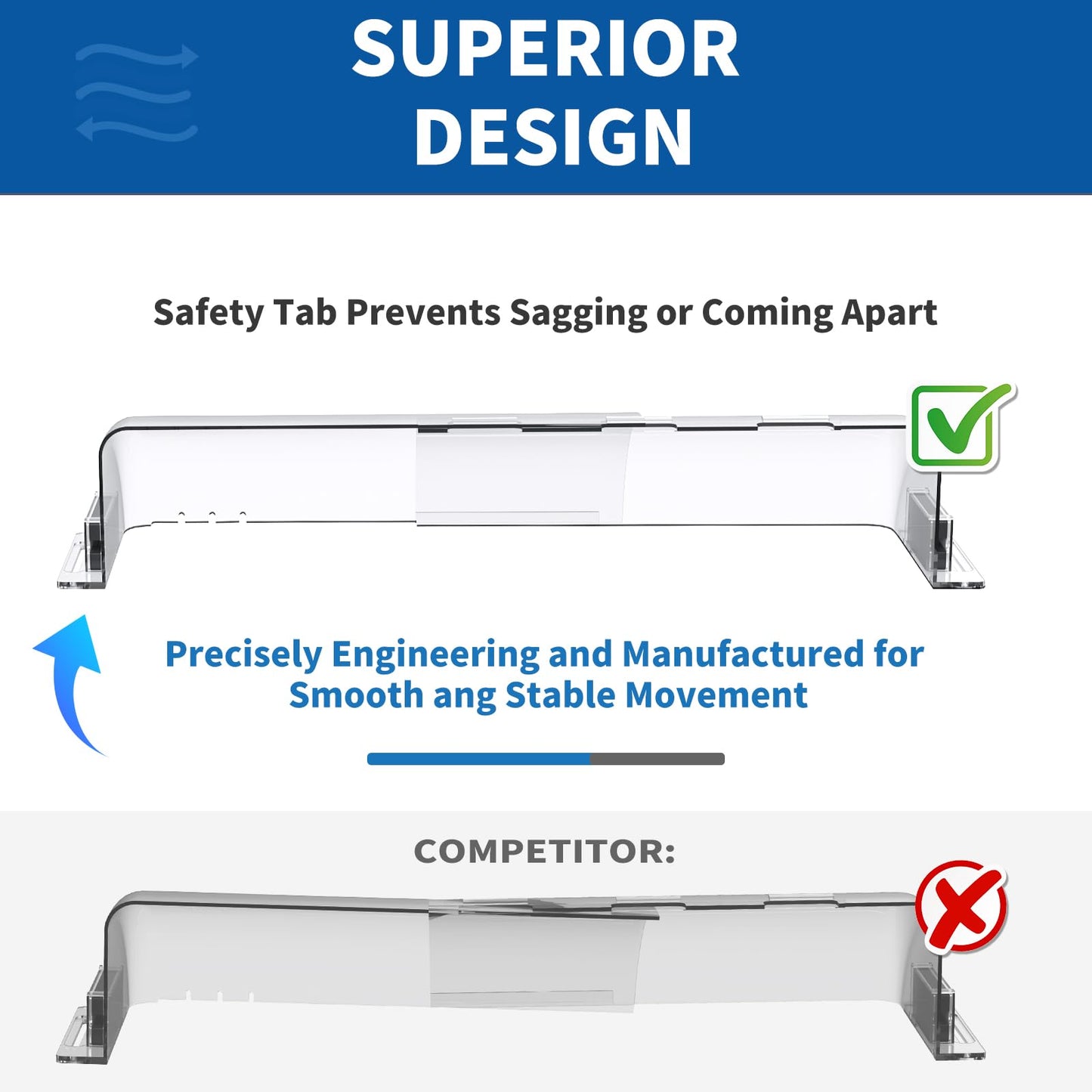 Air Vent Deflectors 4-Pack Set of Super Strong Magnetic Heat-Resistant, Floor Vent Deflectors Easily Adjustable from 8 to 14 Inches,Vent Deflectors for Vents/Walls/Ceilings/Floors