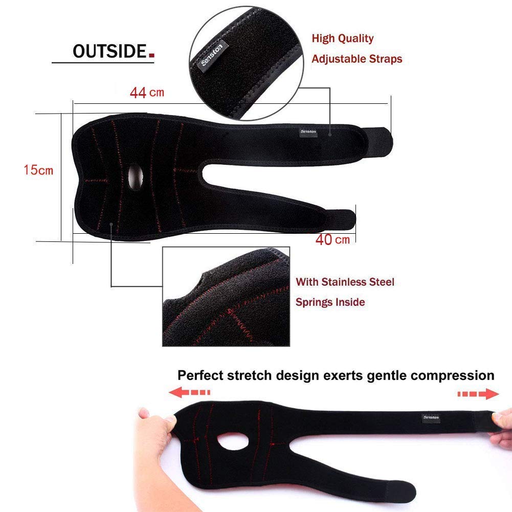 Senston Elbow Brace Adjustable Breathable Neoprene Elbow Support Arm Wrap Strap 1 Pack
