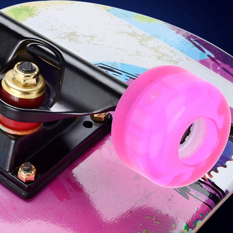Vbest Life 54mm 82A Skateboard Wheels,4Pcs Flashing Trick Skating Wheels for Skateboarder Replacing Wheels
