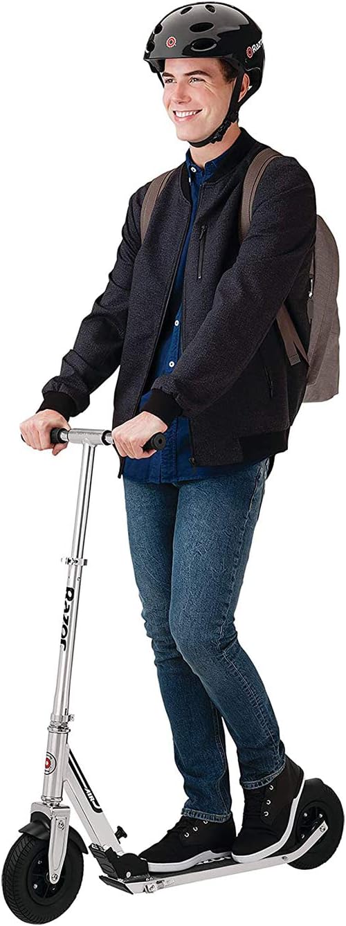 Razor A5 Air Kick Scooter - Extra-Long Deck, 8" Pneumatic Wheels | Foldable & Lightweight for Ages 8+