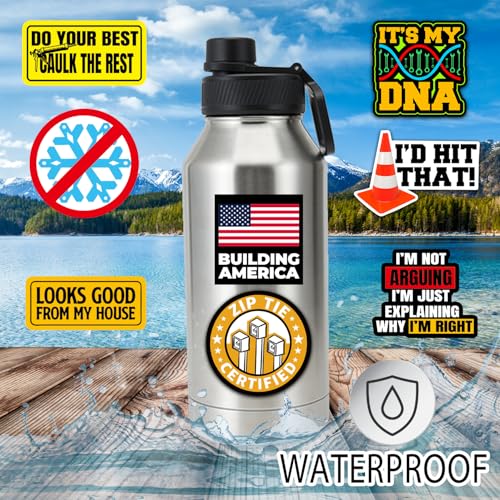 173 PCS Hard Hat Stickers for Adults - Funny (Dirty) for Water Bottle, Laptop, Helmet, Cars, Tool Box, Cars - Blue Collar Stickers for Men, Waterproof