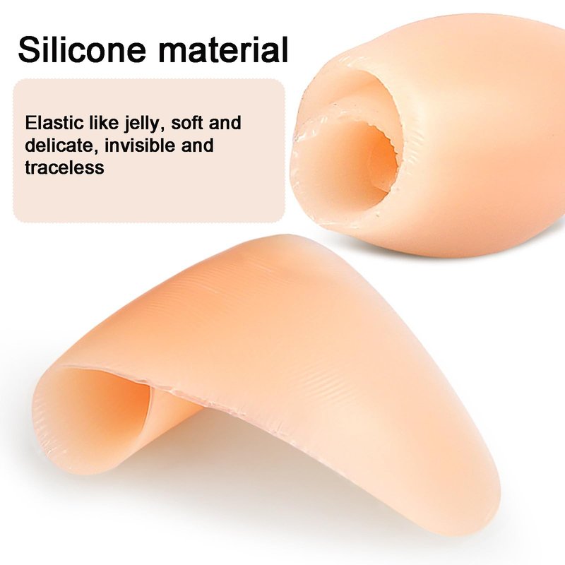 POMAMZ Silicone Knee Pads,Adhesive Knee Brace KneePad for Skiing Skating,Snowboarding,Ateboarding,Roller Skating,Rollerblading,Dancing,Unisex,Skin,M
