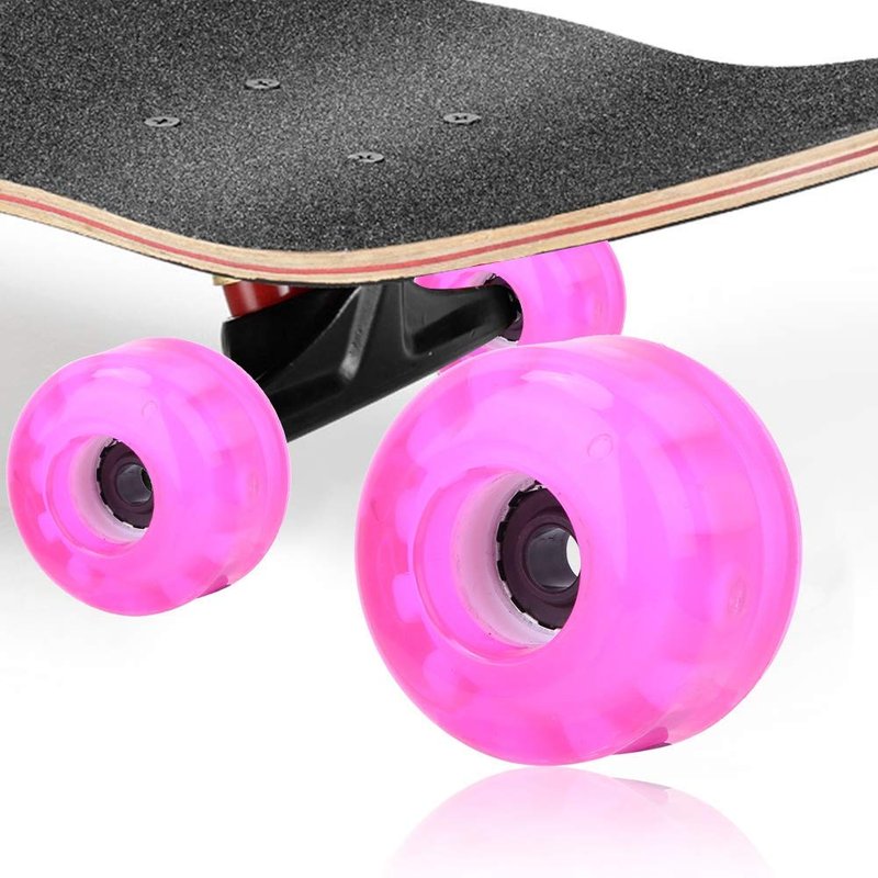 Vbest Life 54mm 82A Skateboard Wheels,4Pcs Flashing Trick Skating Wheels for Skateboarder Replacing Wheels