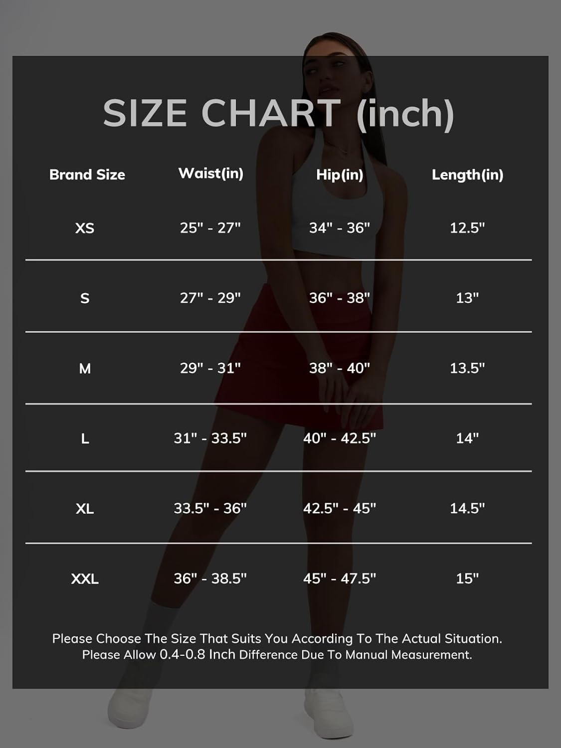 Skiennix Women’s Tennis Skirt - High Waisted Athletic Skorts with Pockets & Inner Shorts