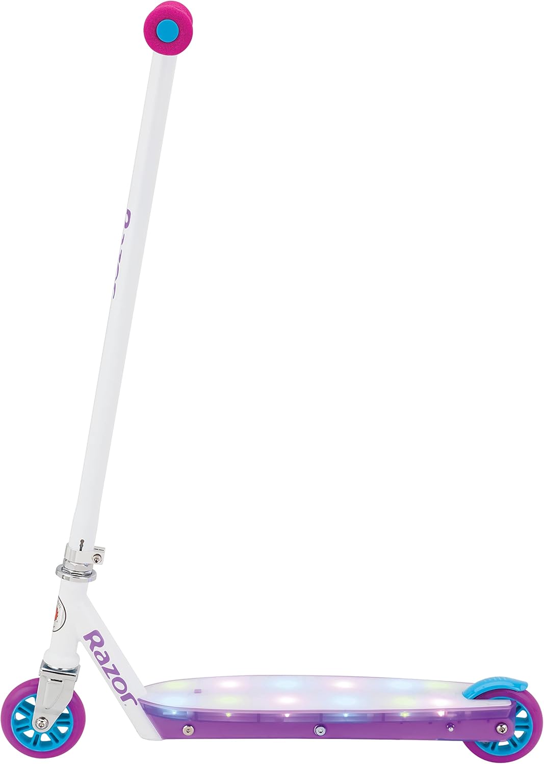 Razor Kick Scooter - Multi-Color LED Light-Up Deck, Lightweight Steel Frame | For Kids 6+