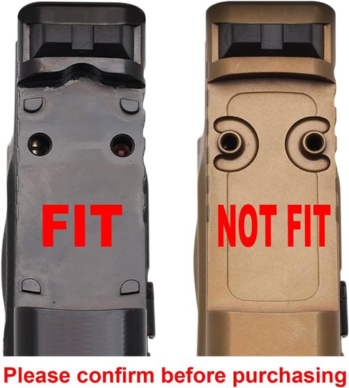 DPP Titanium Adapter Plate for Glock 43X/48 MOS | M4 Thread Holes for Holosun 407K/507K