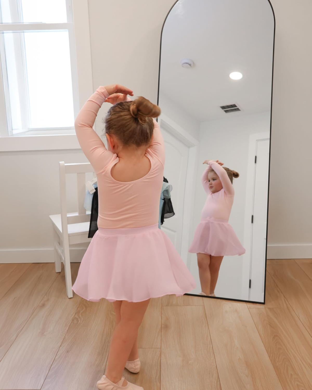 Stelle Girls Ballet Skirt - Chiffon Dance Skirt with Mesh Bowknot & Elastic Waist | Perfect for Ballet