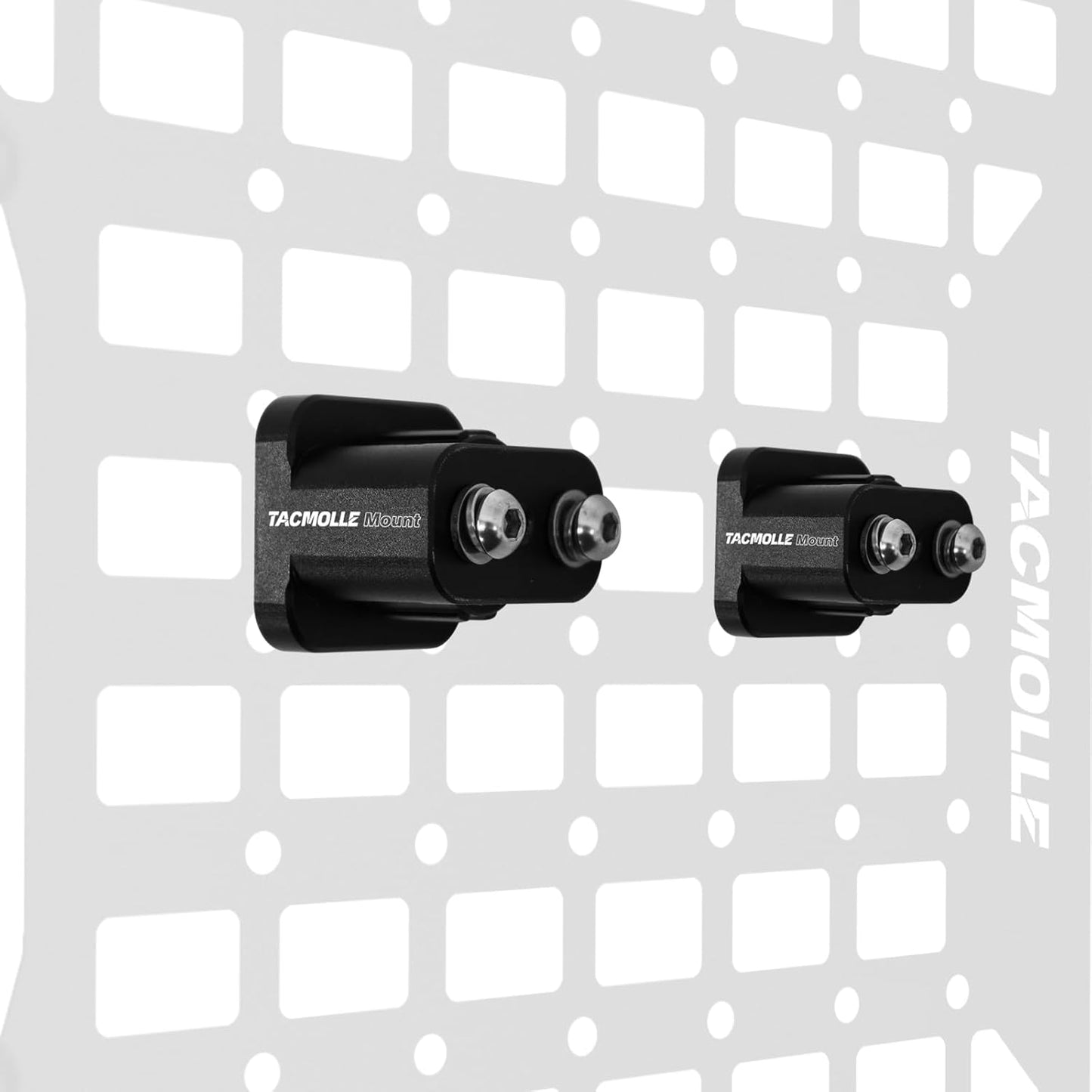 MOLLE Panel Mounting Brackets - 2-Pack Adapter for Fire Extinguisher & Gun Rack Accessories