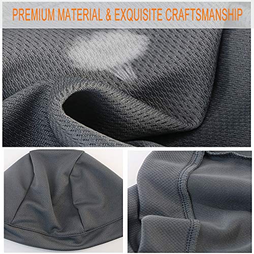 Cooling Skull Cap Helmet Liner - Sweat Wicking, Breathable - Medium Black