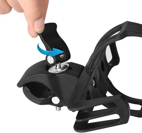 Accmor Bike Water Bottle Holders - 360° Rotatable, No Screws, Universal Fit - 2 Pack for Kids & Adults