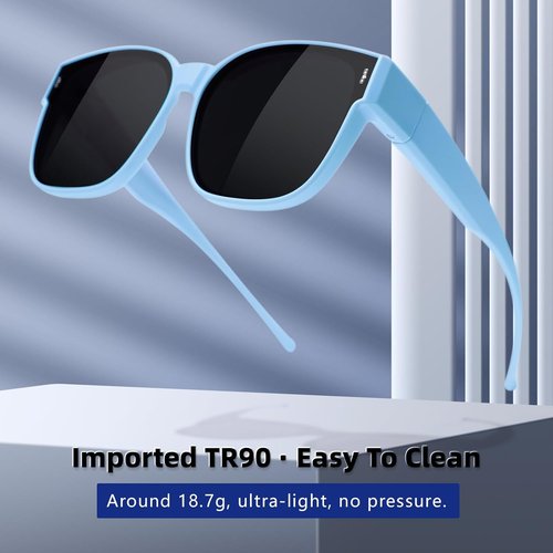 EYEBUDDY Fit Over Glasses Sunglasses - Polarized Kids Sunglasses for Boys & Girls | Comfortable Fit