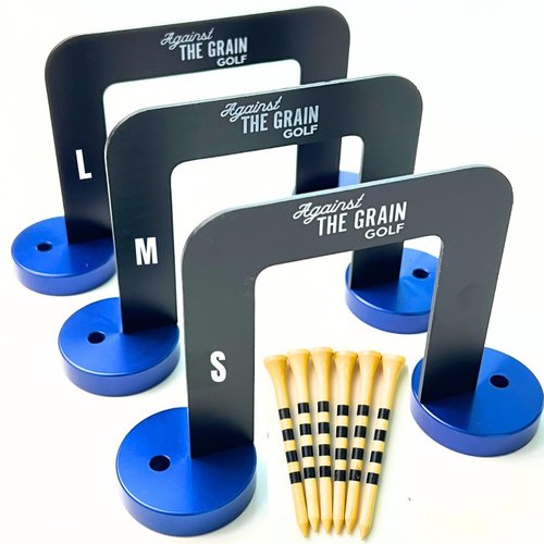 Golf Putting Gates for Alignment with Tees (3 Gate Sizes Small, Medium, Large) & Detachable Bases
