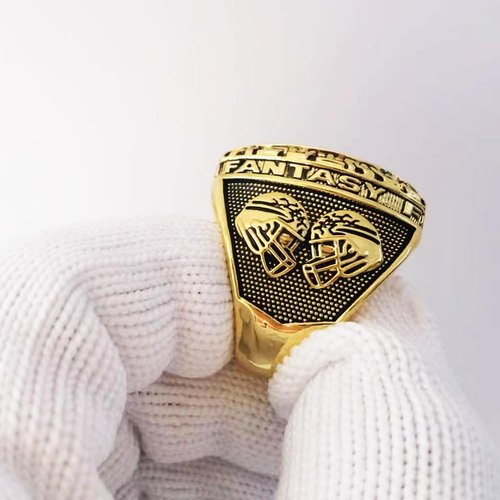 noblehead Fantasy Football Ring 2026 Heavy FFL Champion Trophy Ring Award Trophy for Fantasy Football League Winner (Size 9)